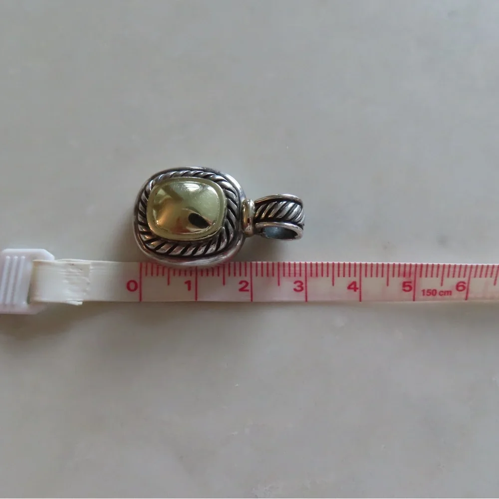 David Yurman Box Chain Necklace with medallion - Picture 11 of 16